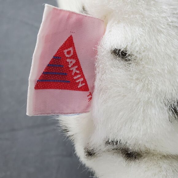 Dakin Plush Stuff Animal 15" White Snow Leopard Cat Silver Paws Nose Vintage - Picture 5 of 5